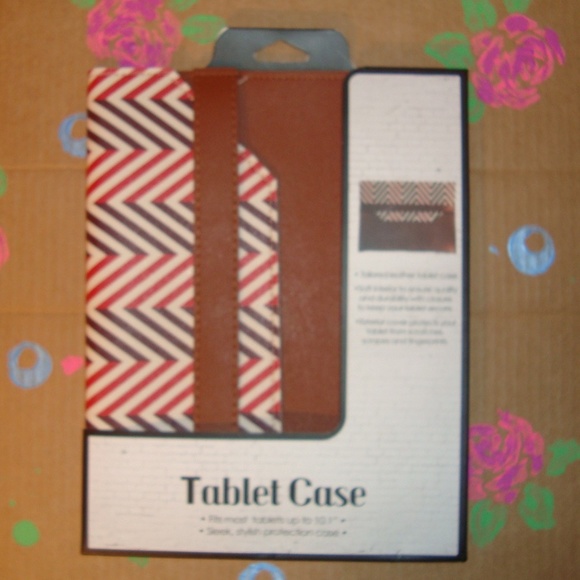 Leather Tablet Case Fits Up To 10.1" - Picture 2 of 4